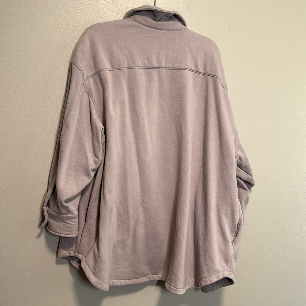 Athleta Retroplush shirt jacket 2X - Picture 5 of 6